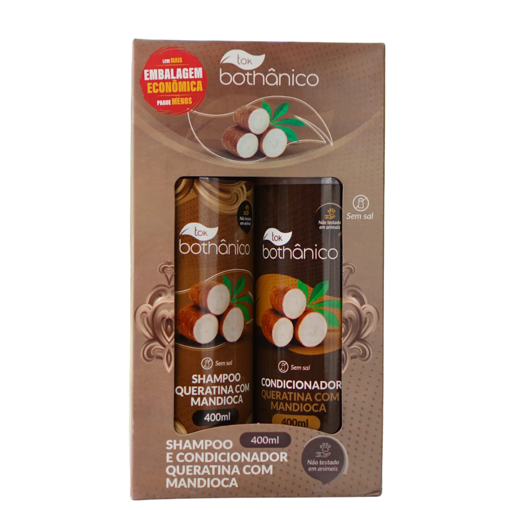 KIT SH. TOK BOTHA QUERATINA C/ MANDIOCA