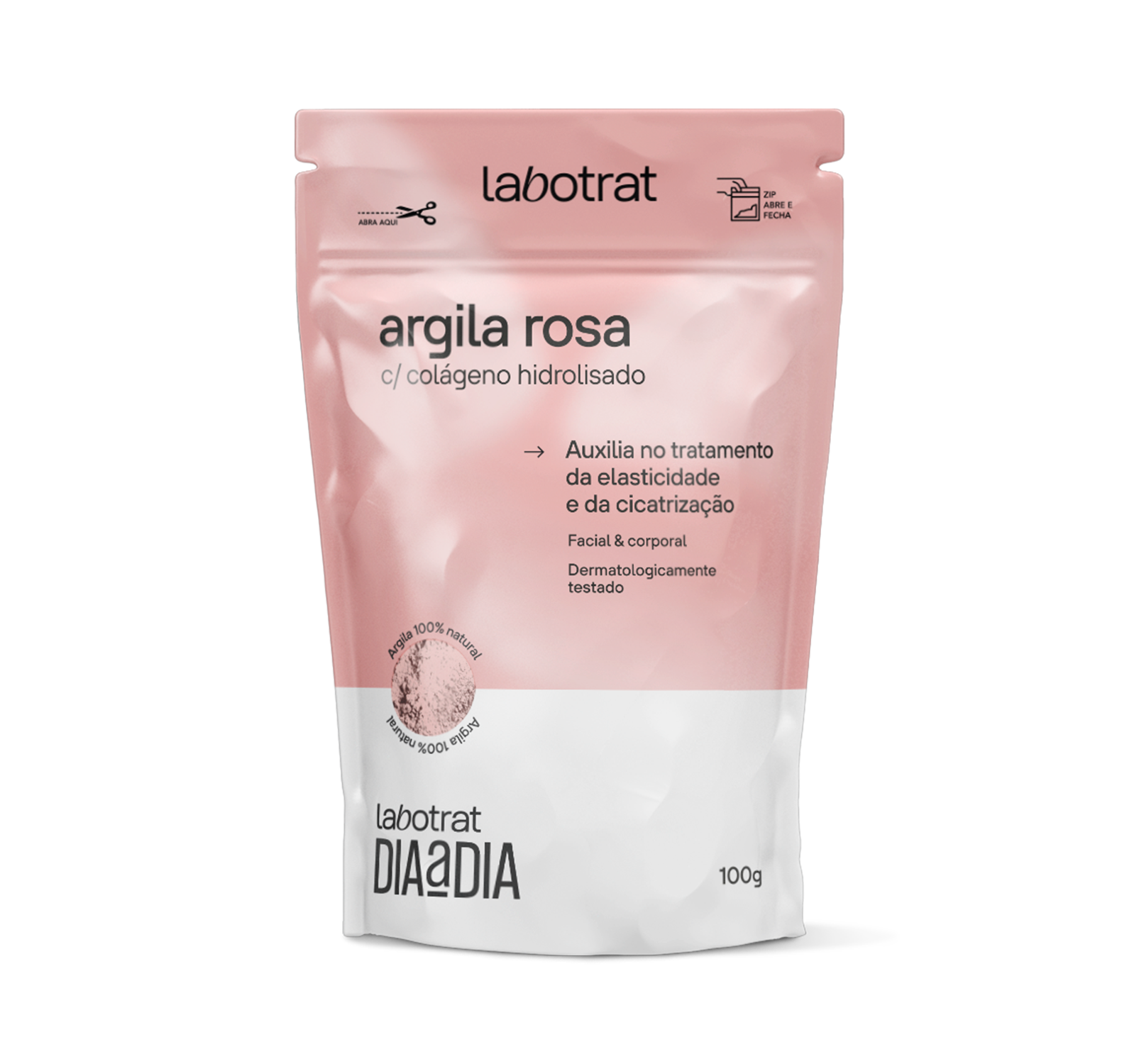 ARGILA ROSA C/ COLAGENO 100G LABOTRAT