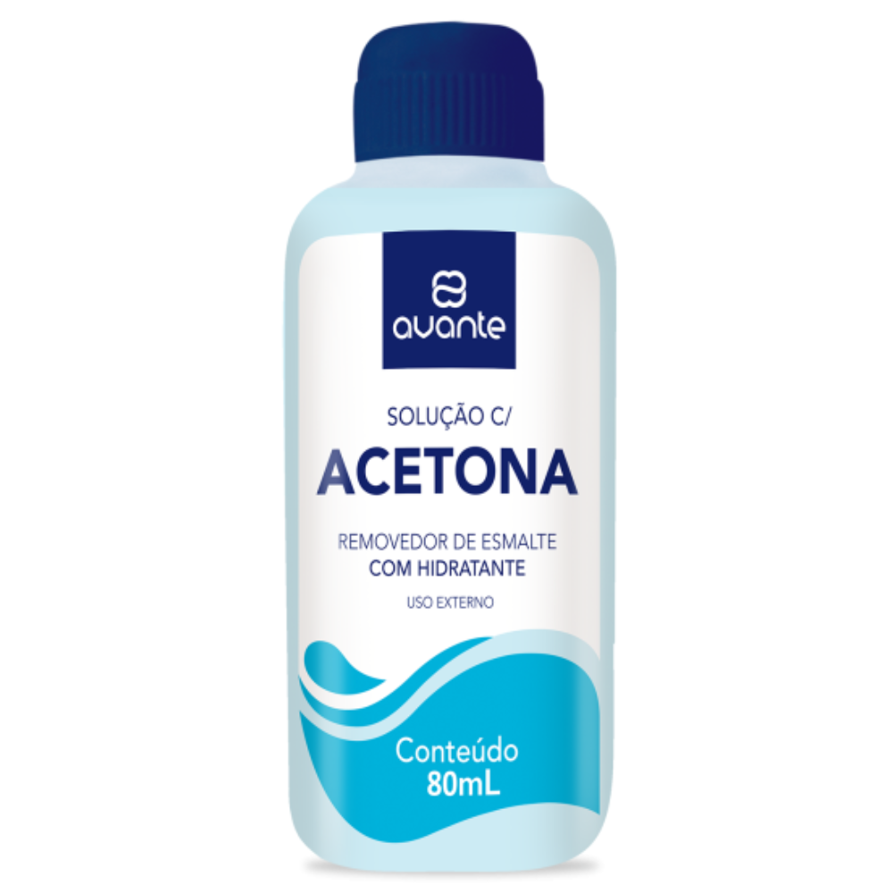 REMOVEDOR COM ACETONA AZUL 80ML - 1