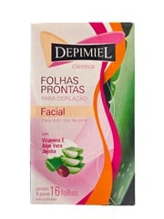 FOLHA DEPIL FACIAL PRNT 16 FOLHAS - 1253