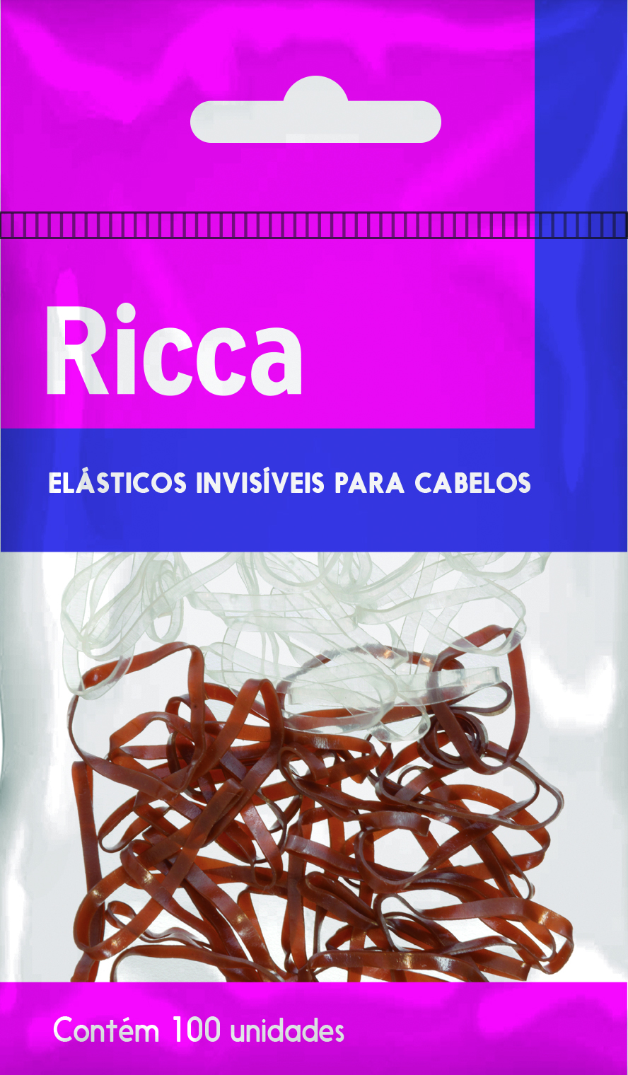 ELASTICO RICCA INVISIVEL 100UN - 3321