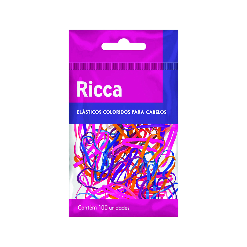 ELASTICO RICCA COLORIDO 100UN - 3341