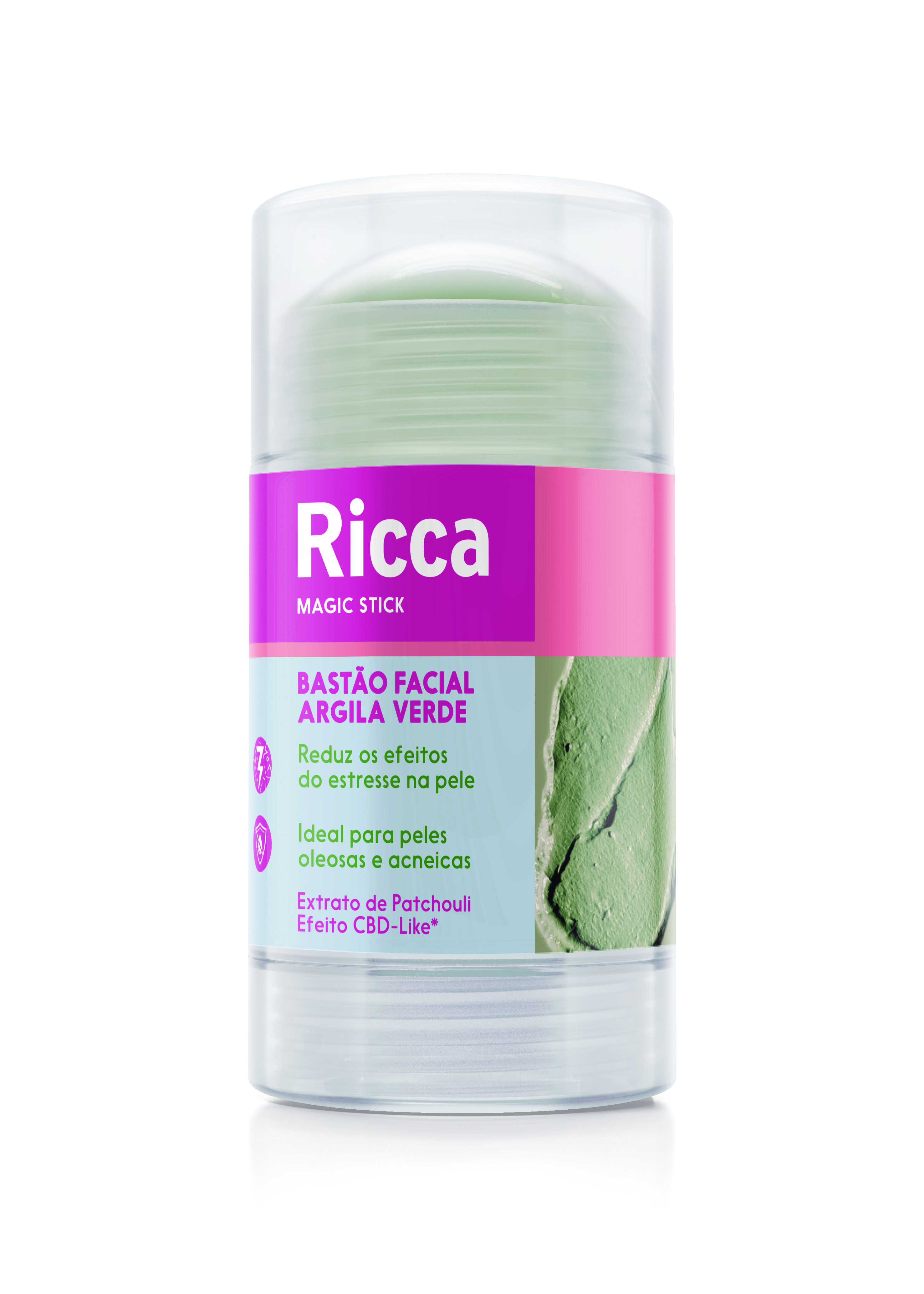 BASTAO FACIAL ARGILA VERDE RICCA - 3805