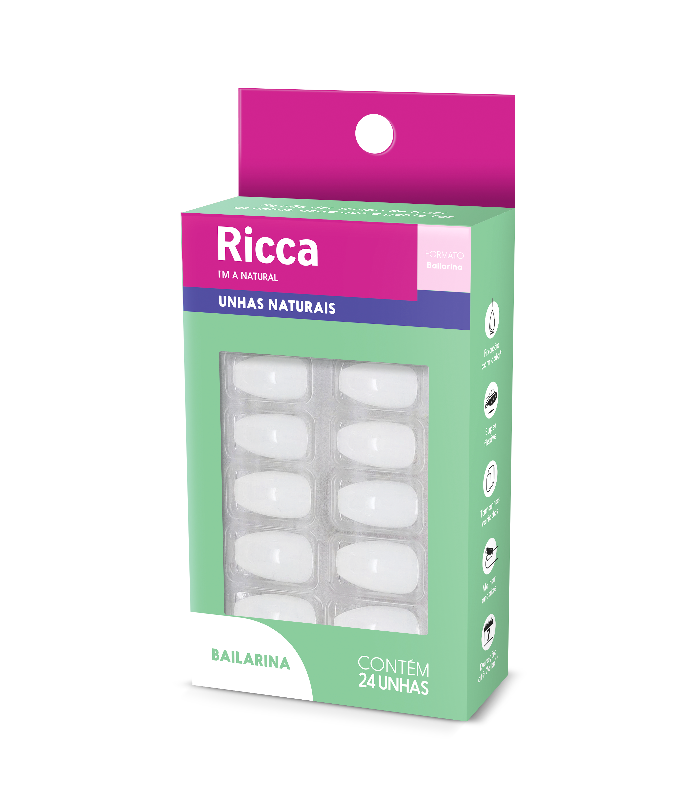 UNHAS RICCA NATURAIS BAILARINA