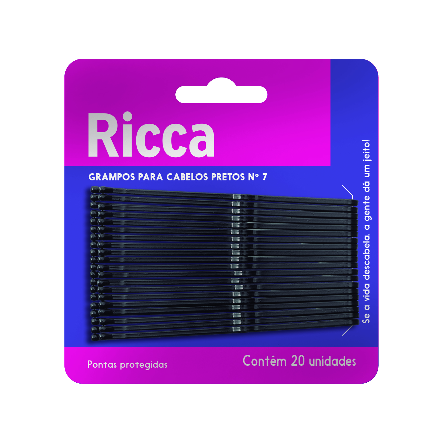 GRAMPO PARA CABELO PRETO N7 RICCA