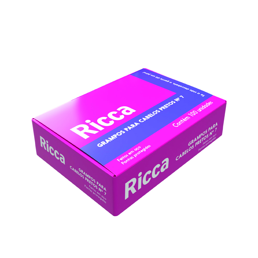 GRAMPO PARA CABELO N7 PRETO C100 RICCA