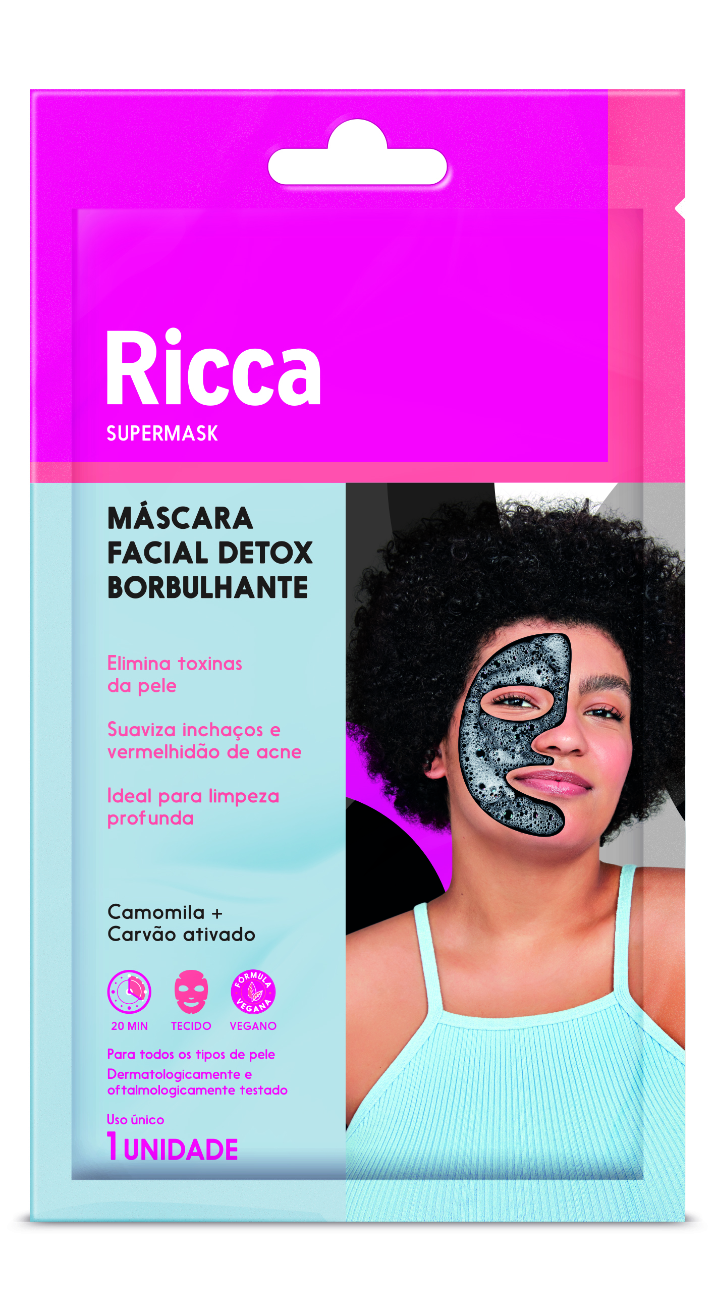 MASCARA BORBULHANTE PARA PELE RICCA