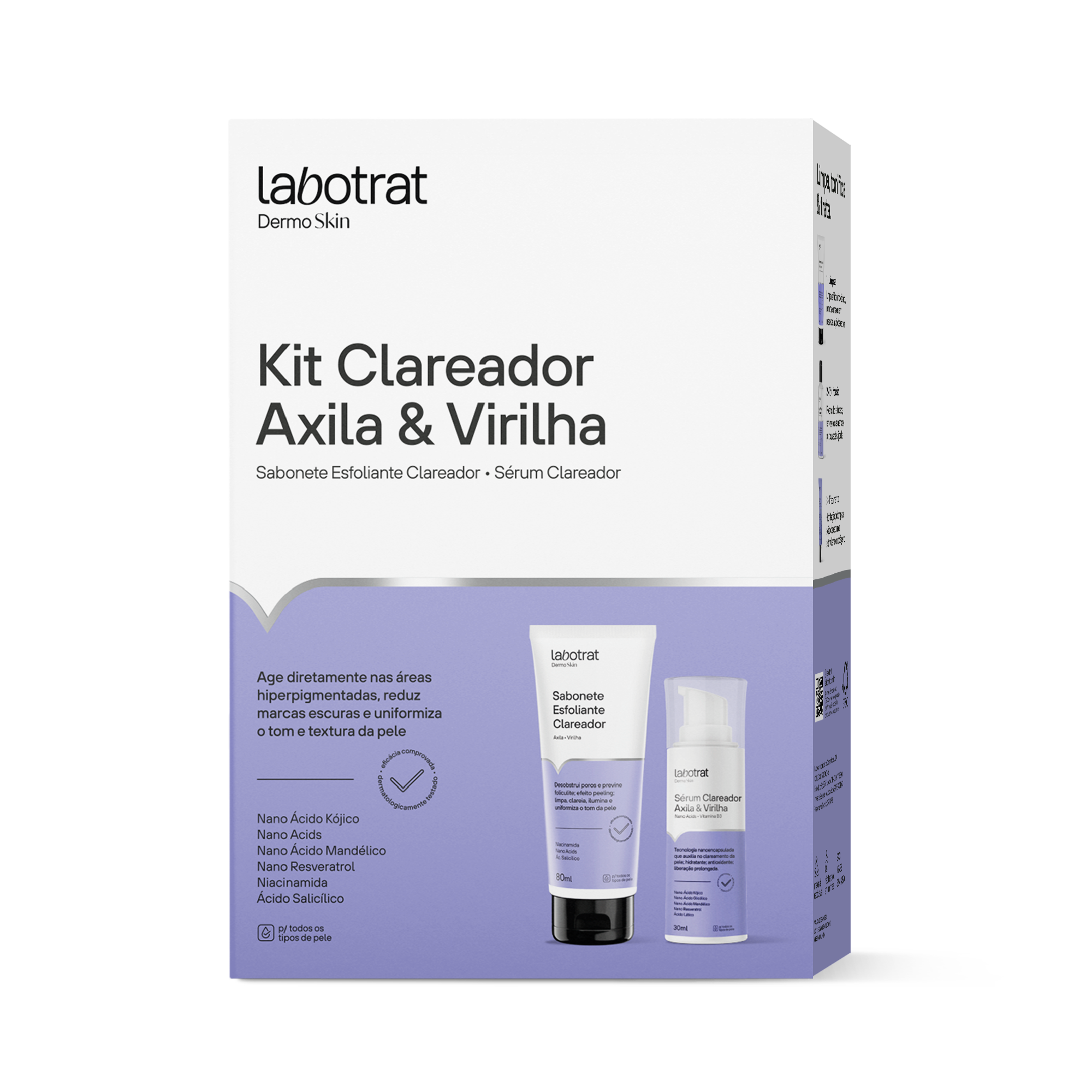 KIT CLAREADOR AXILA E VIRILHA DERMOSKIN