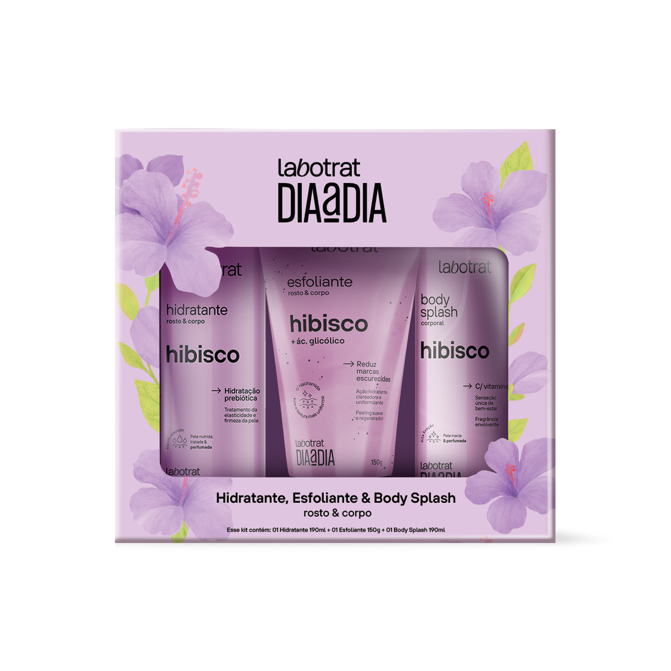 KIT HIBISCO C/3 ITENS LABOTRAT
