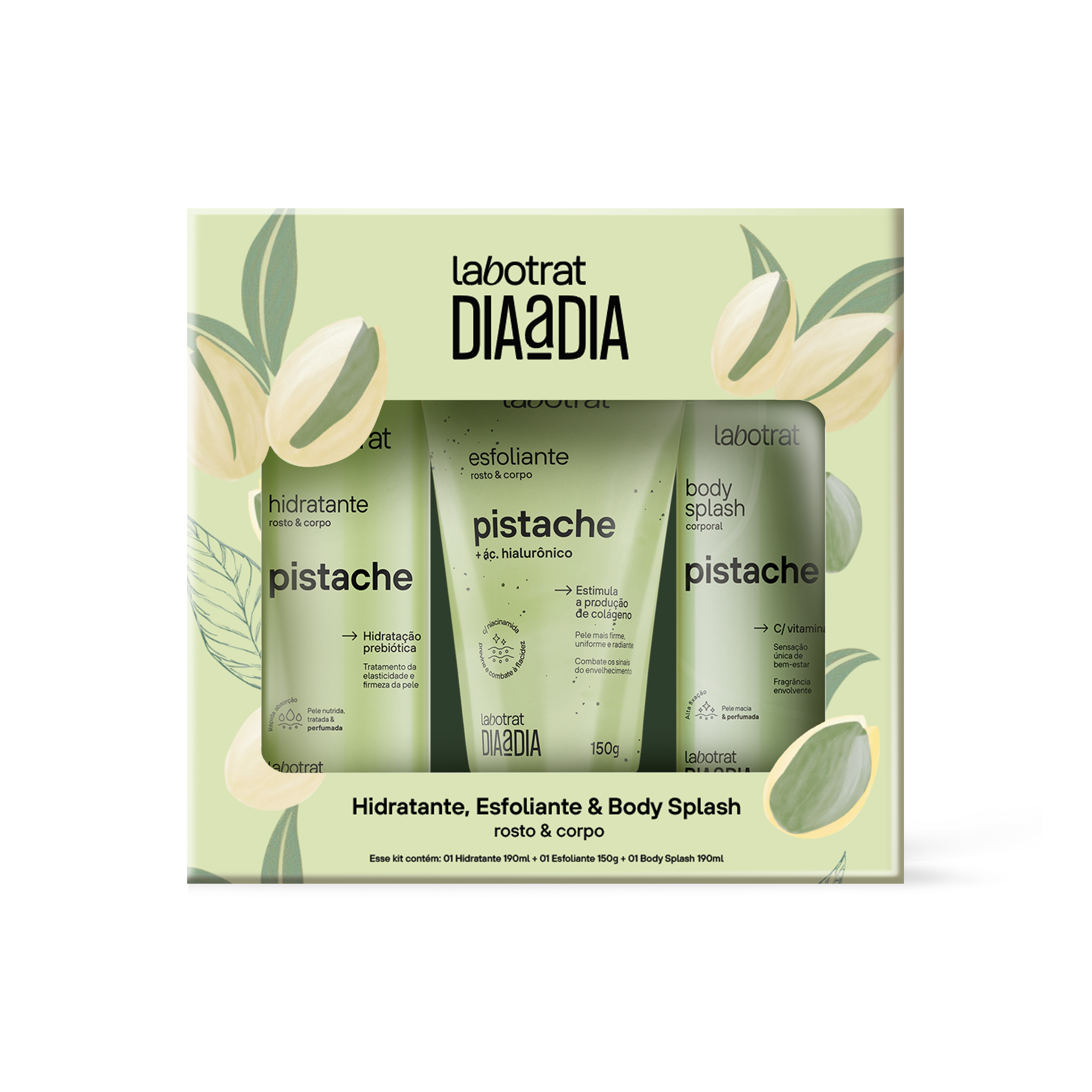 KIT PISTACHE C/3 ITENS LABOTRAT