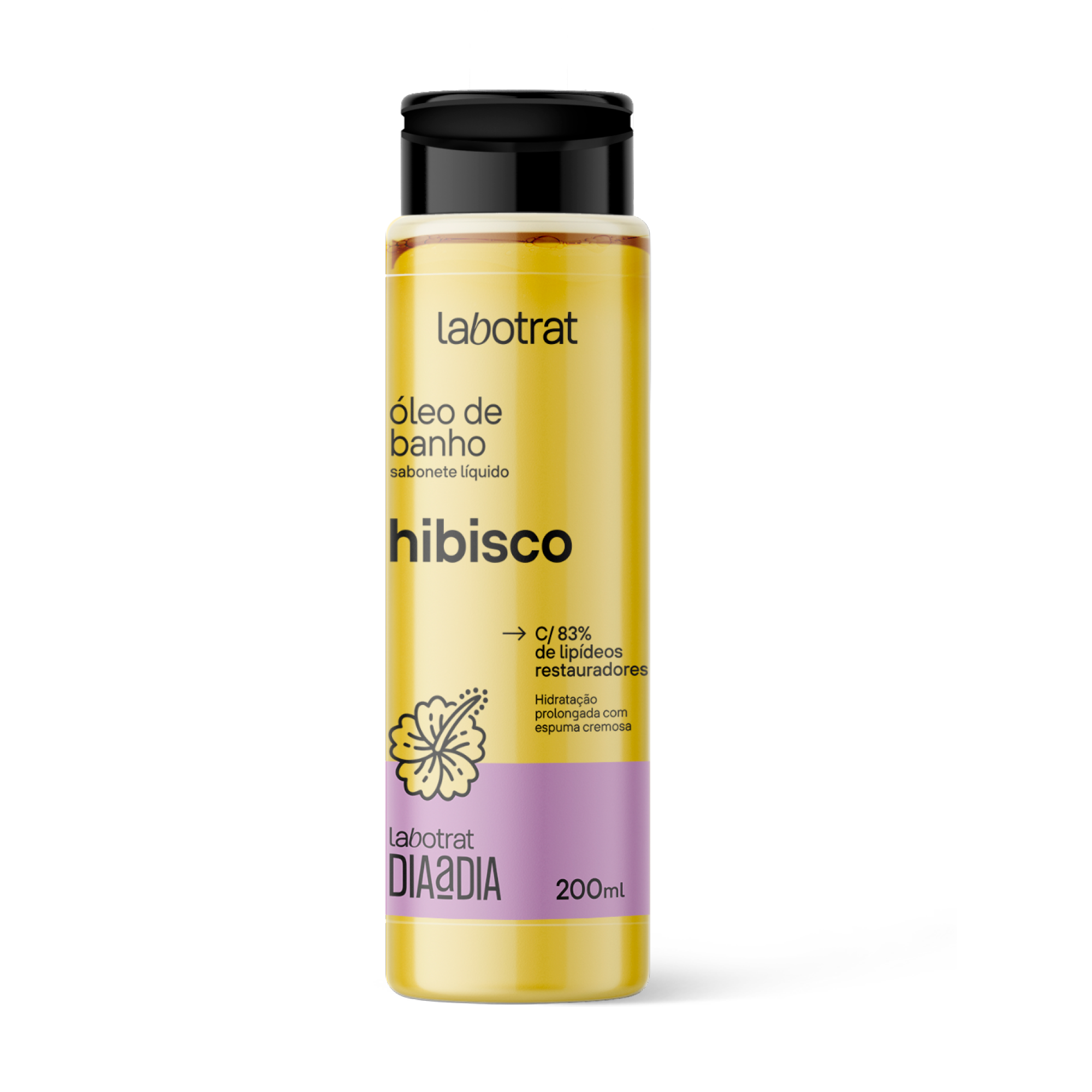 SABONETE LIQ OLEO DE BANHO HIBISCO 200ML