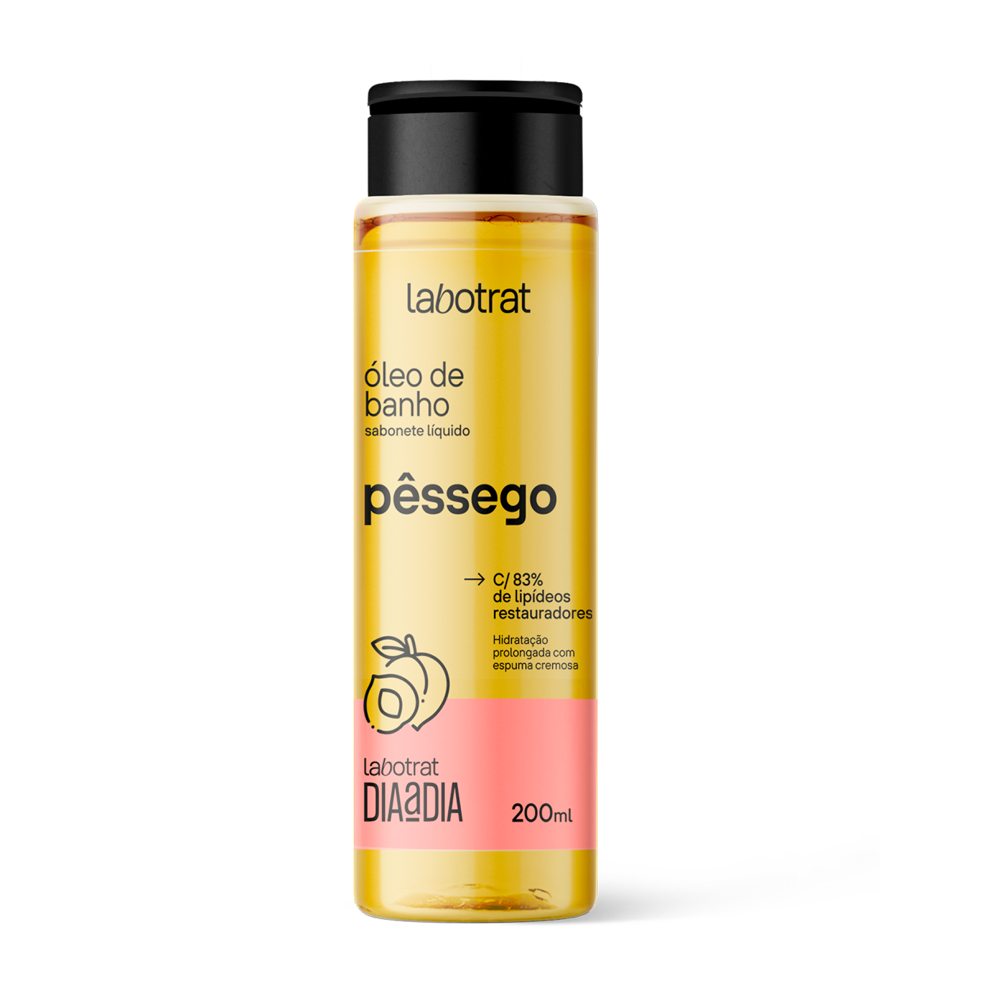 SABONETE LIQ OLEO DE BANHO PESSEGO 200ML