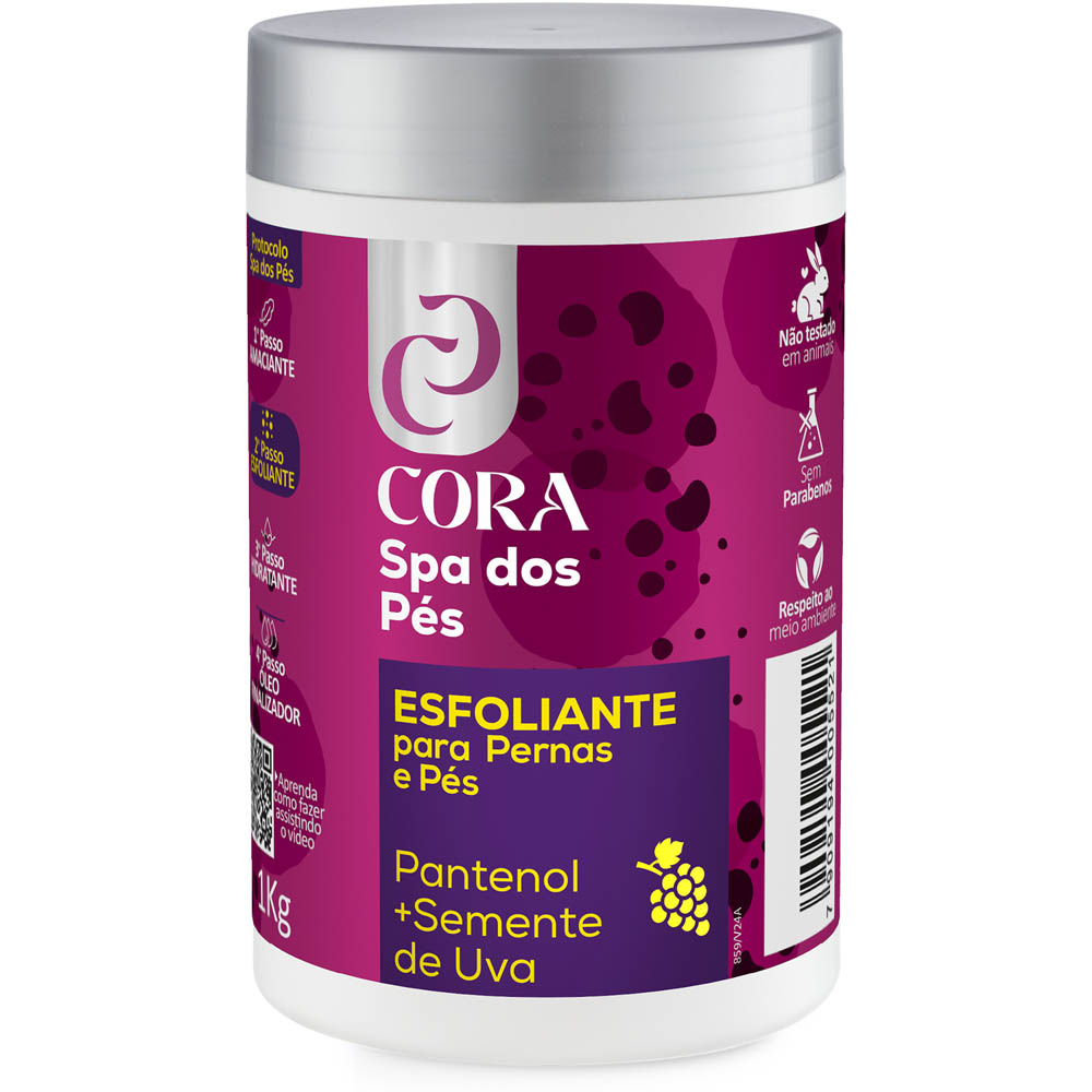 ESFOLIANTE CORA PENTANOL + UVA 1KG