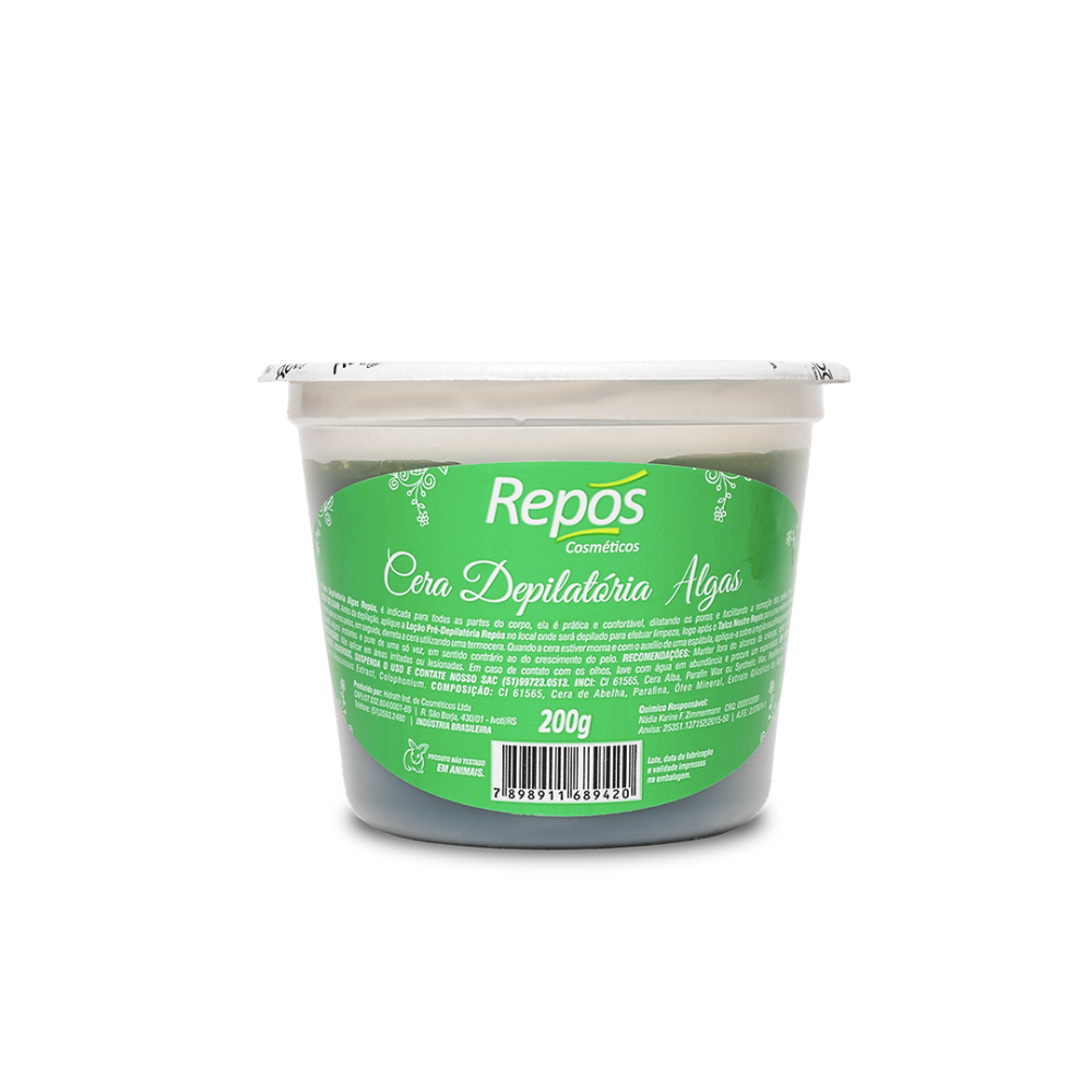 CERA DEPILATORIA REPOS EM POTE ALGAS 200