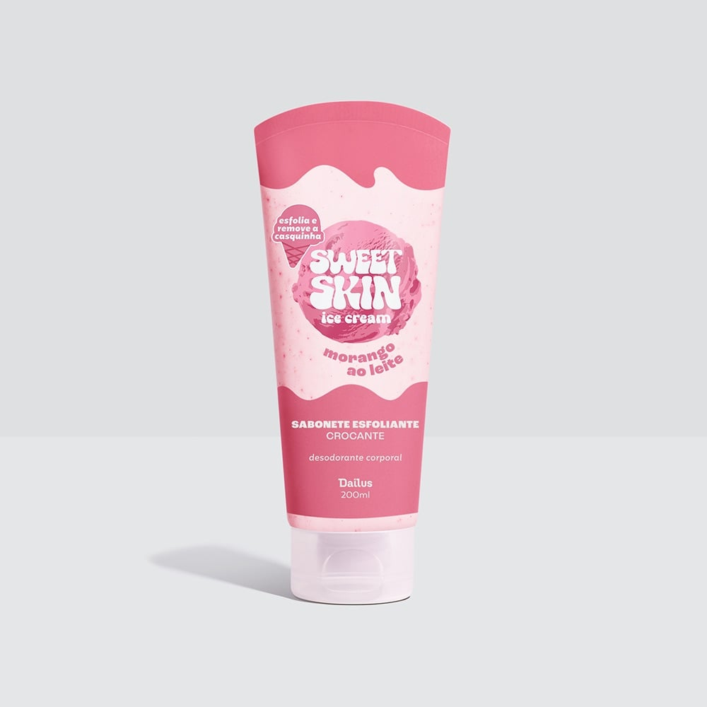 SAB. ESFOLIANTE MORANGO AO LEITE  DAILUS